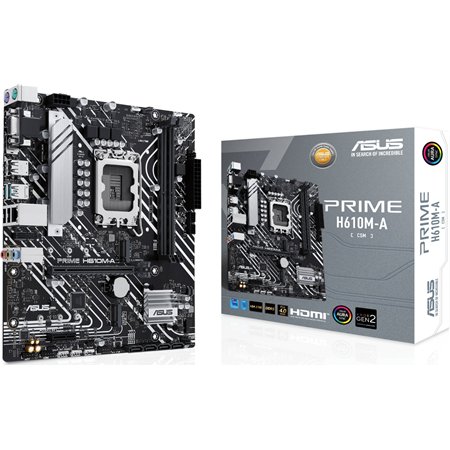 ASUS PRIME H610M-A-CSM: (1700) 2DDR5 HDMI VGA DP mATX
