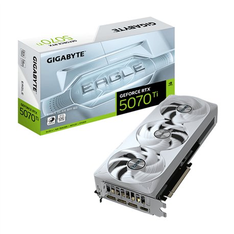 TARJETA DE VIDEO GIGABYTE RTX 5070 TI EAGLE OC 16GB GDDR7 WHITE