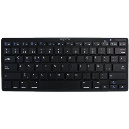 Teclado Approx Wireless BT 3.0 Negro (APPMX300BTB)