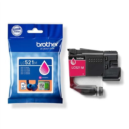 Tinta BROTHER Magenta 500 páginas (LC521M)