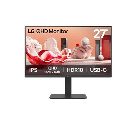 Monitor LG 27" IPS QHD Pivot/Reg USB-C DC (27BA65QB-B)