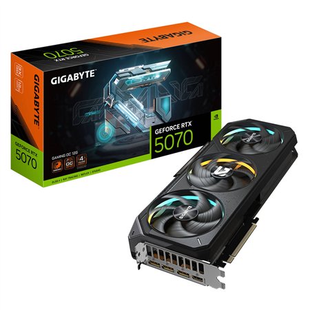 GIGABYTE GeForce RTX 5070 EAGLE OC SFF 12G Tarjeta Gráfica - 12GB GDDR7, 192 bits, PCI-E 5.0, XXXX MHz Core Clock, 3 x DP 2.1a, 