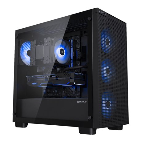 Caja UNYKA Revelat Mesh Edge ARGB mATX ITX (UK121806)