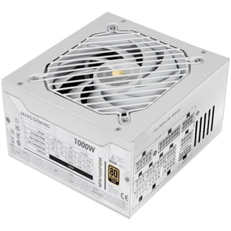Fuente Mars Gaming 1000W 80+ Gold Blanca (MPB1000PSIW)
