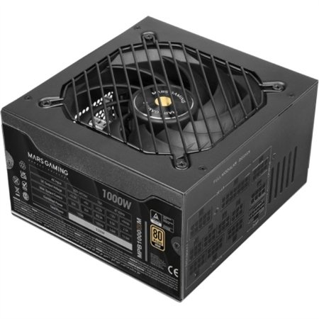 Fuente Mars Gaming ATX 1000W 80+Gold Negra (MPB1000SIM)
