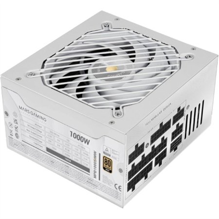 Fuente Mars Gaming ATX 1000W 80+Gold Blanc(MPB1000SIMW)