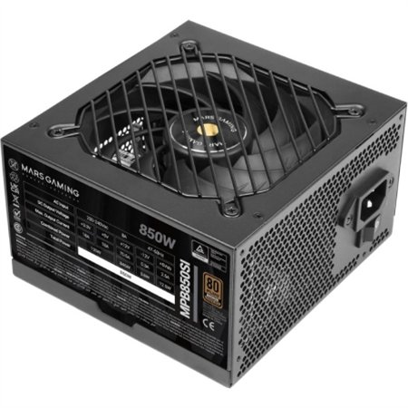 Fuente Mars Gaming 850W ATX 80+ Bronze Negra (MPB850SI)