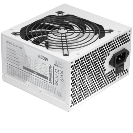 Fuente Mars Gaming ATX 650W PFC 85% Blanca (MPIII650W)