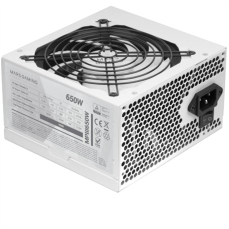 Fuente Mars Gaming ATX 650W PFC 85% Blanca (MPIII650W)