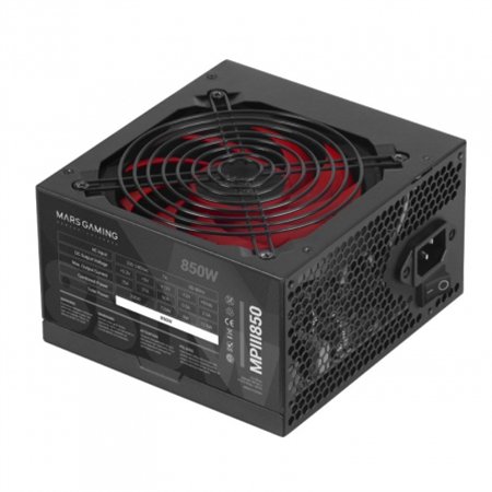 Fuente Mars Gaming ATX 850W 85% 120mm Negra (MPIII850)