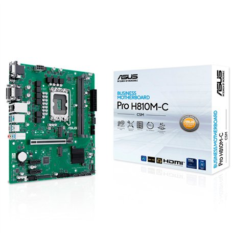 ASUS PRO H810M-C-CSM: (1851) DDR5 HDMI VGA DVI DP mATX