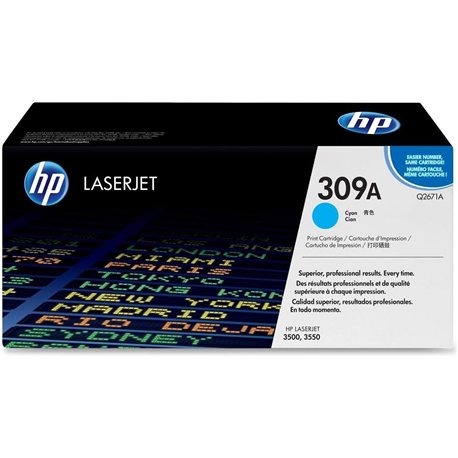 Toner HP LaserJet 309A Cian 4000 páginas (Q2671A)