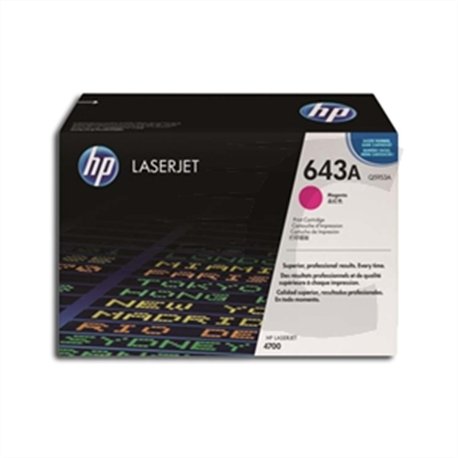 Toner HP LaserJet 643A Magenta 10000 páginas (Q5953A)