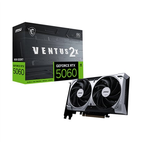 TARJETA DE VIDEO NVIDIA MSI RTX5060 VENTUS 2X OC 8GB GDDR7 PCIE 5.0
