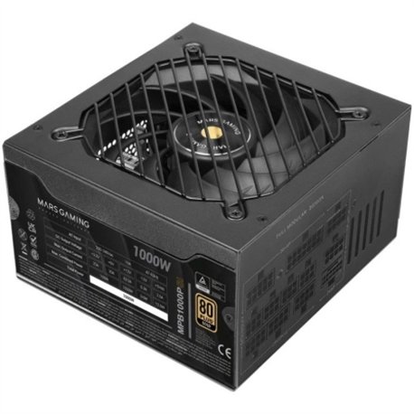 Fuente Mars Gaming ATX 1000W 80+Gold Negra (MPB1000PSI)