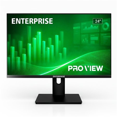 MONITOR ENTERPRISE PRO-VIEW 24 IPS FHD 120HZ VGA + HDMI + DISPLAYPORT ERGONOMICO MULTIMEDIA VESA ULTRA THIN BORDER FREE 3YR GAR