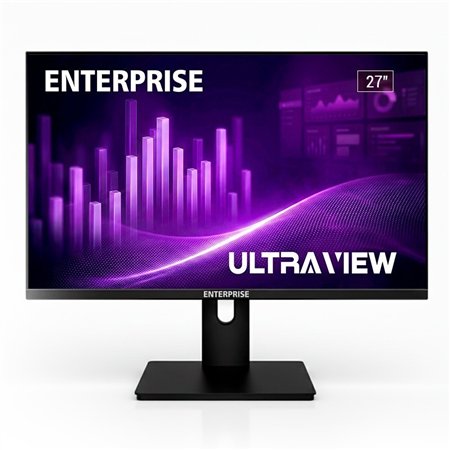 MONITOR ENTERPRISE ULTRA-VIEW 27 IPS QHD 2K 120HZ USB + HDMI + DISPLAYPORT ERGONOMICO MULTIMEDIA VESA 3YR GAR