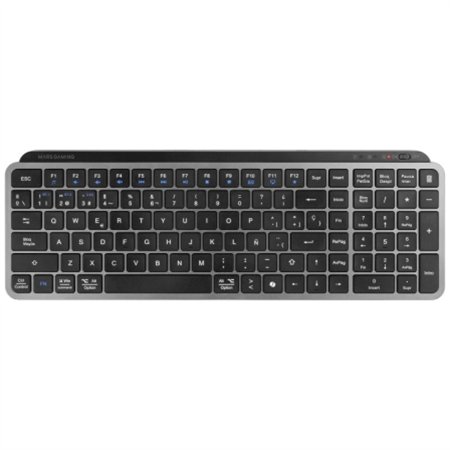 Teclado Mars Gaming Wireless Negro (MKSILENKEYSES)