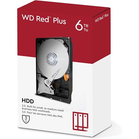 Disco WD Red Plus V2 3.5" 6Tb SATA3 256Mb (WD60EFPX)