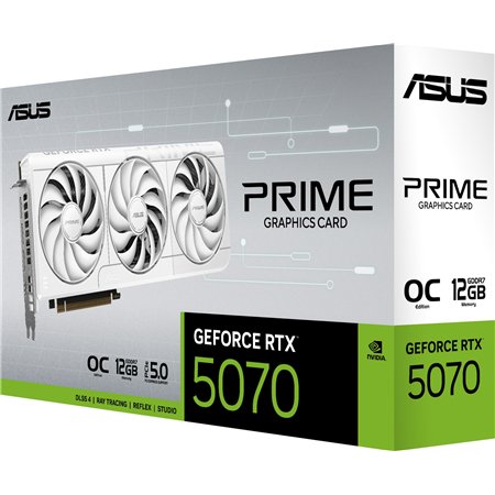 ASUS Prime -RTX5070-O12G-WHITE NVIDIA GeForce RTX 5070 12 GB GDDR7