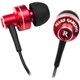 Auriculares Mars Gaming Intraurales Rojo/Negro (MIH1)