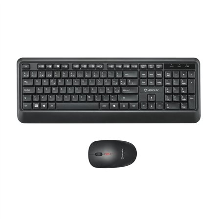 Teclado+Ratón Unyka Combo UK39 Wireless Negro (UK50547)