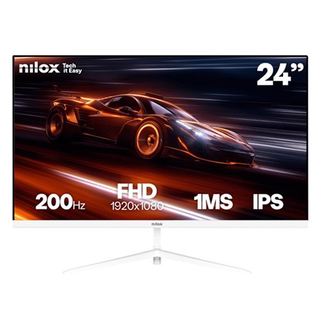 Monitor NILOX 24" IPS FHD 200Hz Blanco (NXM24FHD2001)