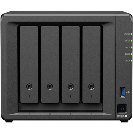 Caja NAS Synology V1500B 4Gb 2.5 GbE Negro (DS925+)