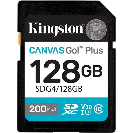 Kingston SDXC Canvas Go Plus 128Gb Gen4 (SDG4/128GB)