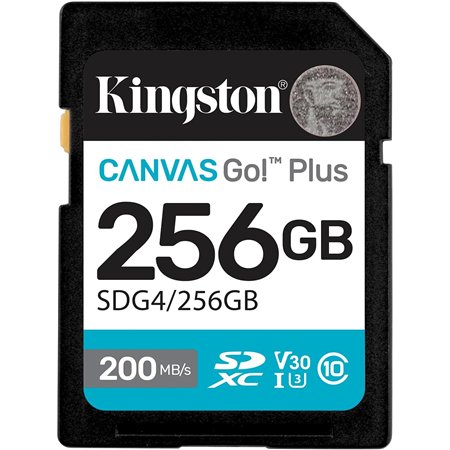 Kingston SDXC Canvas Go Plus 256Gb Gen4 (SDG4/256GB)
