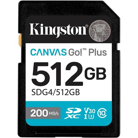 Kingston SDXC Canvas Go Plus 512Gb Gen4 (SDG4/512GB)