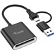 Lector de Tarjetas EQUIP USB-C + Adap USB-A (245461)