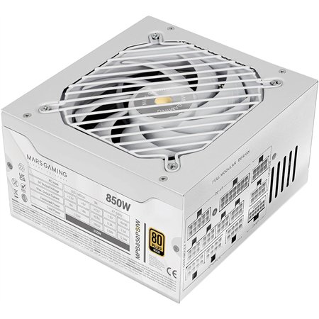 Fuente Mars Gaming ATX 850W 80+Gold Blanca (MPB850PSIW)