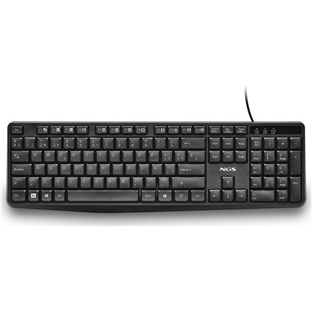 Teclado NGS Funky V4 USB 1.5 m Negro (FUNKYV4SPANISH)