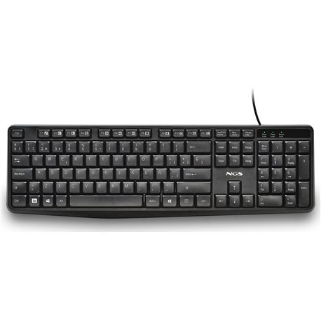 Teclado NGS Funky V4 USB 1.5 m Negro (FUNKYV4SPANISH)