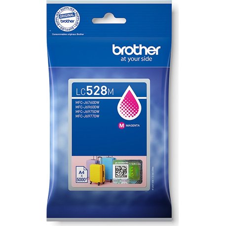 Tinta BROTHER Magenta 5000 páginas (LC528M)