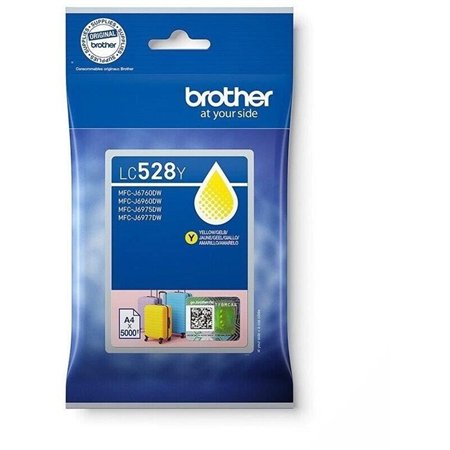 Tinta BROTHER Amarillo 5000 páginas (LC528Y)