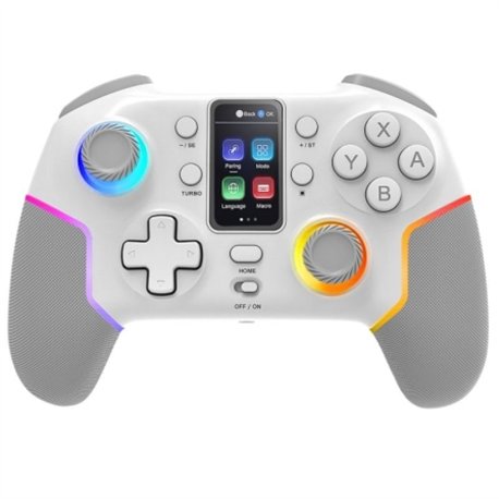 GamePad Mars Gaming Inalámbrico BT ARGB Blanco(MGPV3W)