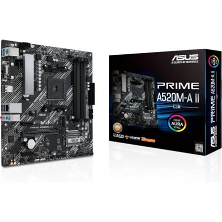 ASUS PRIME A520M-A II/CSM: (AM4) 4DDR4 VGA HDMI mATX