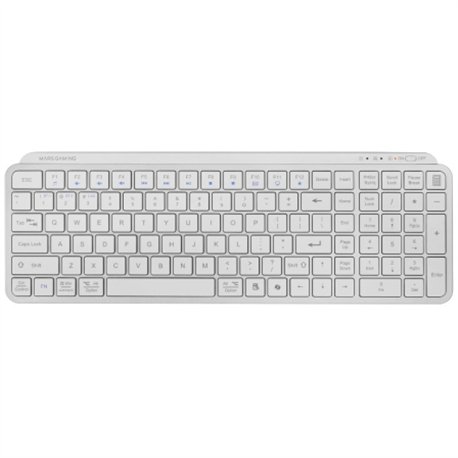 Teclado Mars Gaming RF BT Blanco (MKSILENKEYSWES)