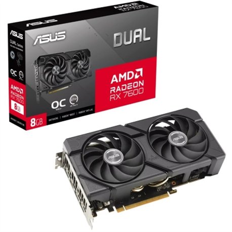ASUS Dual -RX7600-O8G-EVO AMD Radeon RX 7600 8 GB GDDR6
