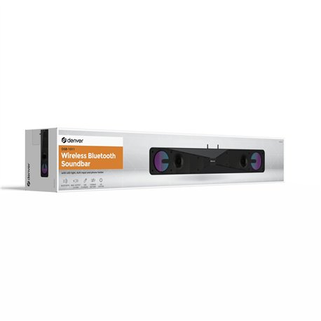 Barra de Sonido DENVER RMS 2x5W BT USB Negra (DSB-1011)