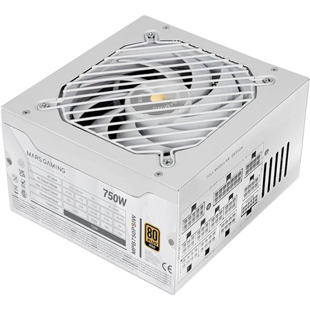 Fuente Mars Gaming ATX 750W 80+Gold Blanca (MPB750PSIW)