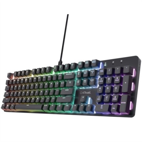 Teclado Gaming Trust GXT 871 Zora RGB USB Negro (25682)