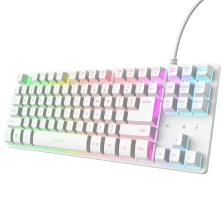Teclado Trust GXT 833W Thado TKL USB-A Blanco (25896)