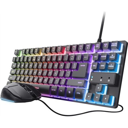 Teclado+Ratón Gaming Trust GXT 798 USB-A Negro (25638)