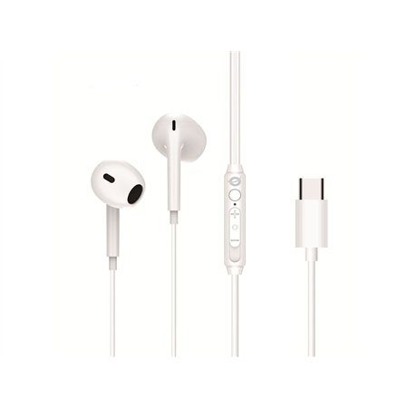 Auriculares CONCEPTRONIC USB-C 1.2m Blanco (BRENDAN02W)