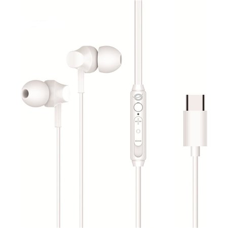 Auriculares CONCEPTRONIC USB-C 1.5m Blanco (BRENDAN03W)