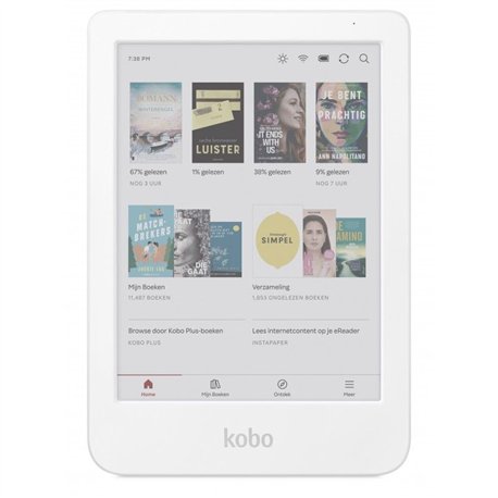 eBook Kobo Clara 6" 16Gb 512Mb Blanco (N367-KU-WH-K-CK)