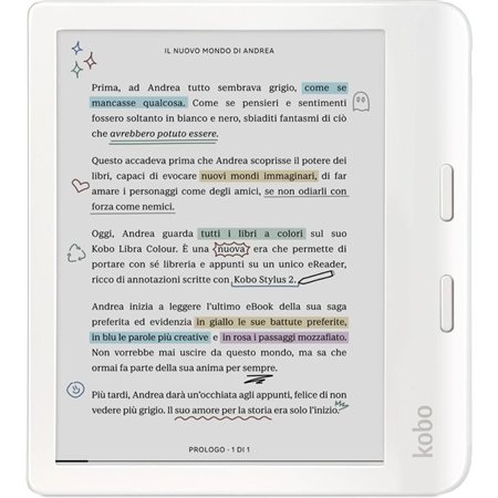 eBook KOBO Libra 7" Color 32Gb Blanco (N428-KU-WH-K-CK)